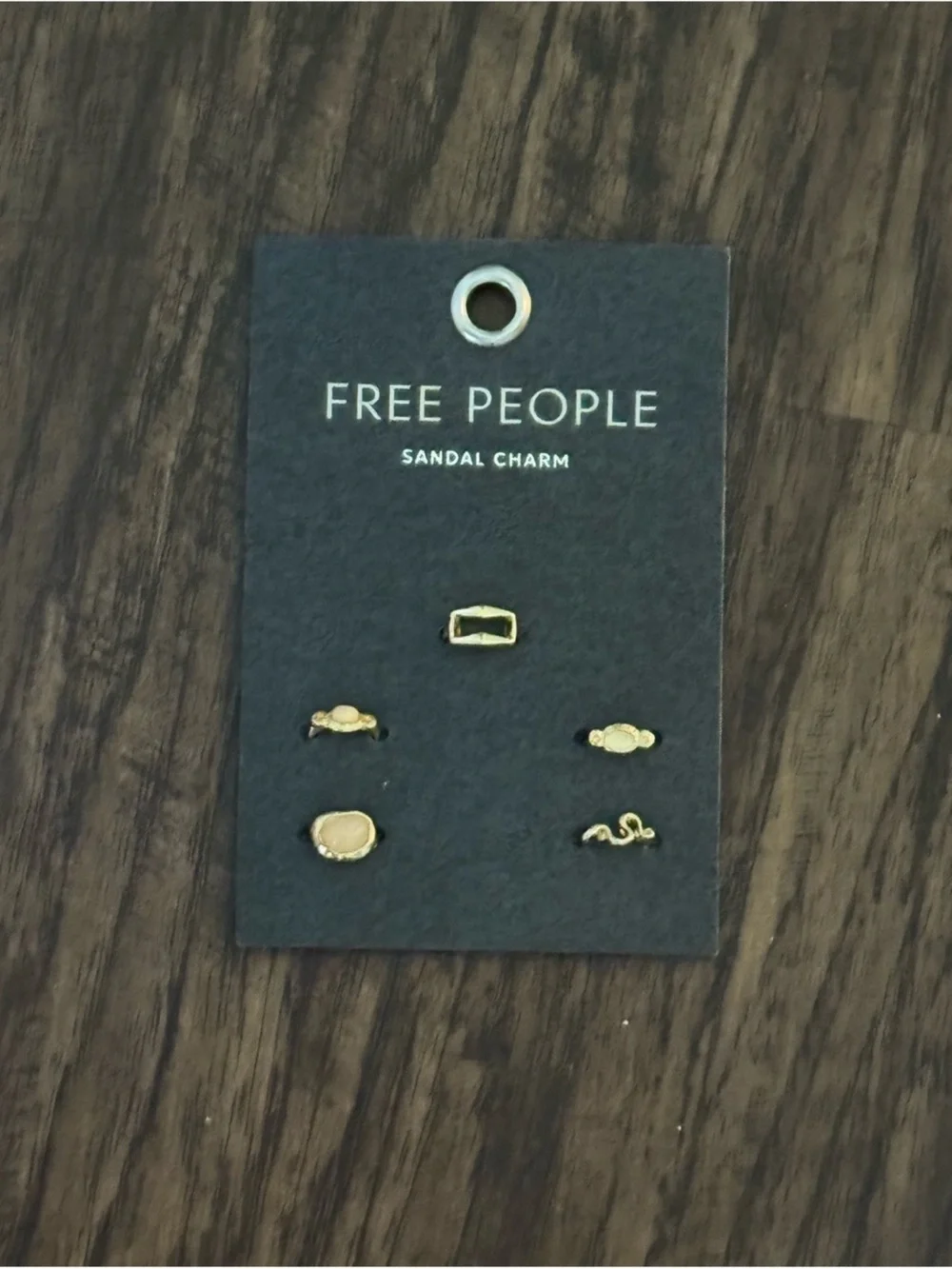 Free People Gold sandal charm set